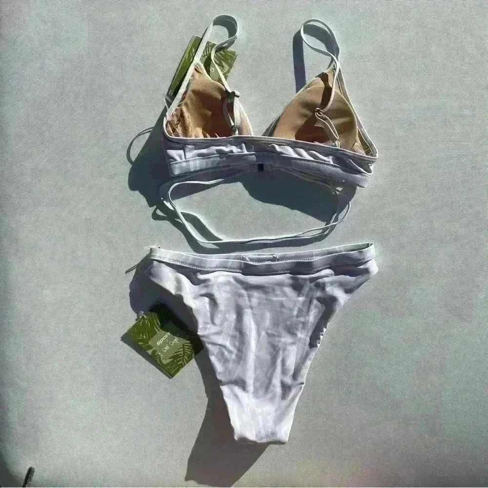 NWT Sporti x Stef Corgel High Waisted Bikini Bottom + Triangle Bikini To… - Picture 4 of 9
